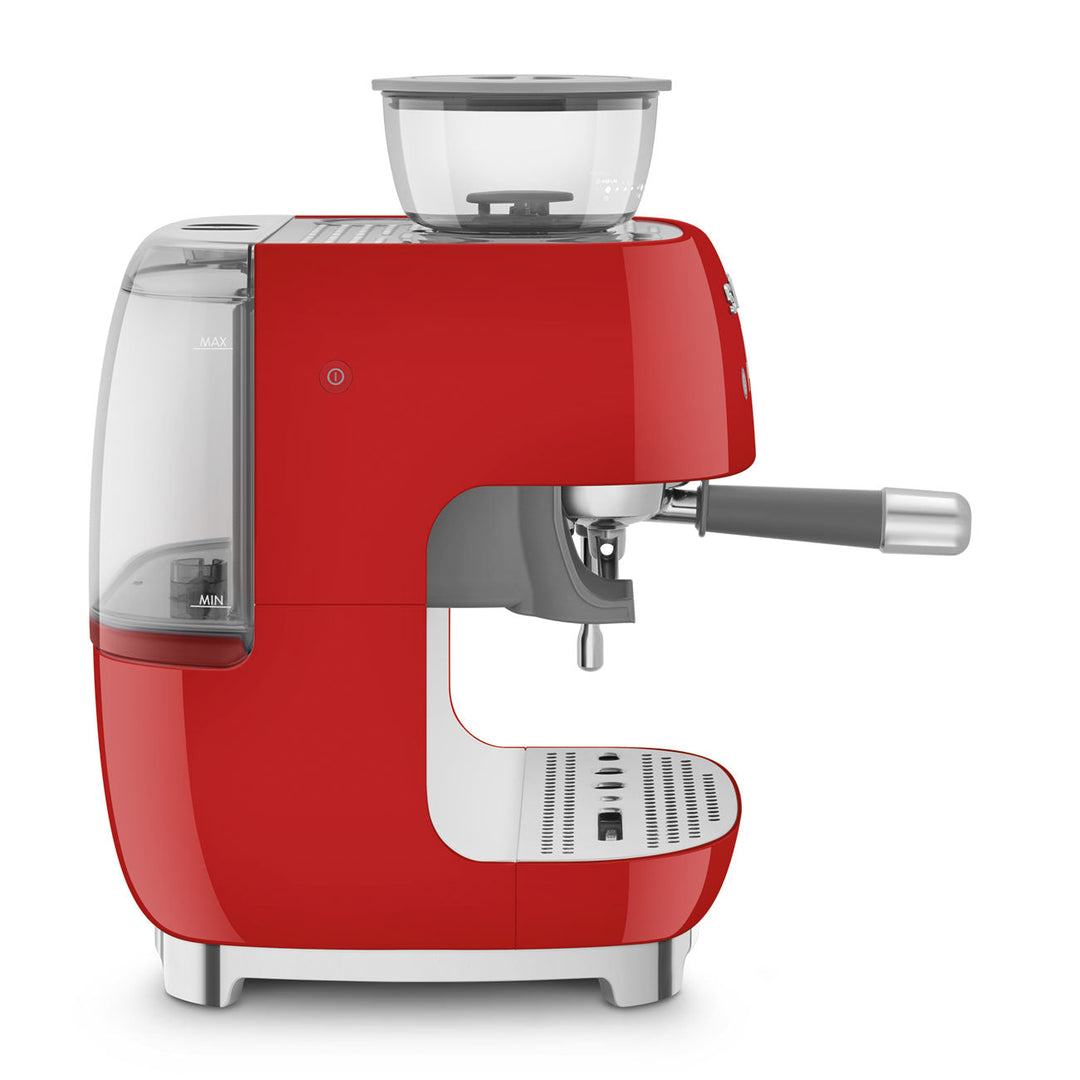 Espressomaschine mit Mahlwerk – Rot 